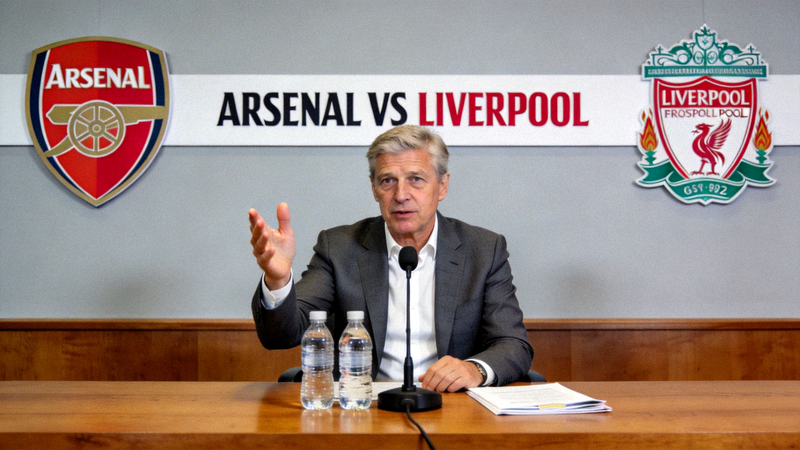 英超联赛阿森纳对阵利物浦赛前新闻发布会，主教练正在发言